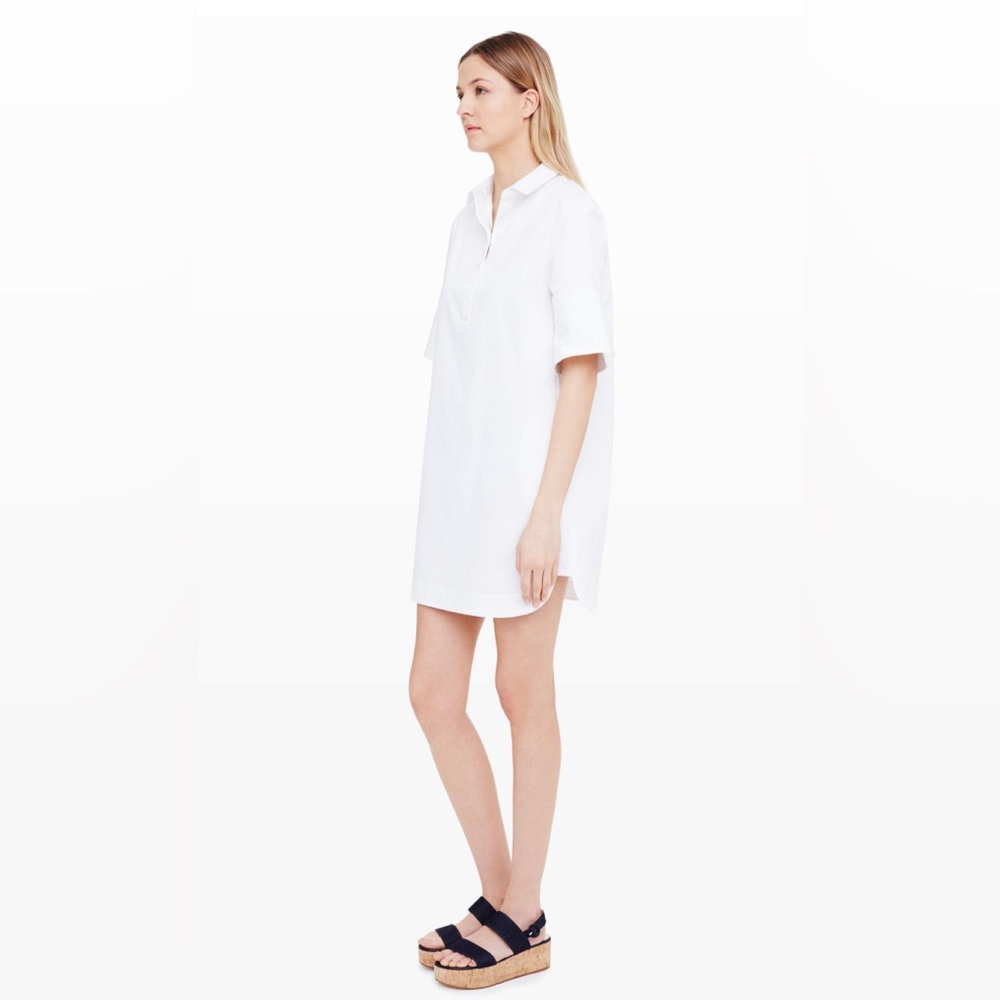 White Club Monaco Shirt Dress, Size 00